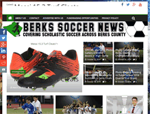 Tablet Screenshot of berkssoccernews.com